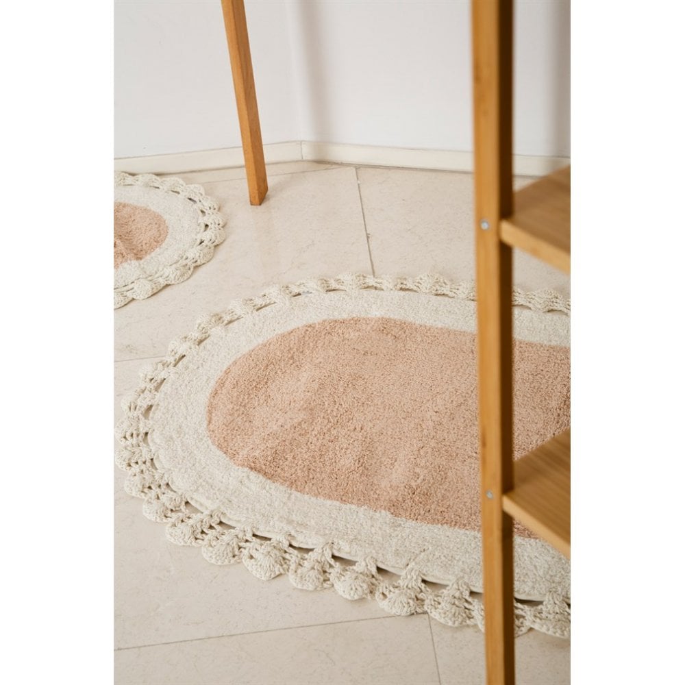 Набір килимків Irya Bianca A Kahve, 90х60 см + 60х40 см, світло-кавовий (svt-2000022312721) - фото 2