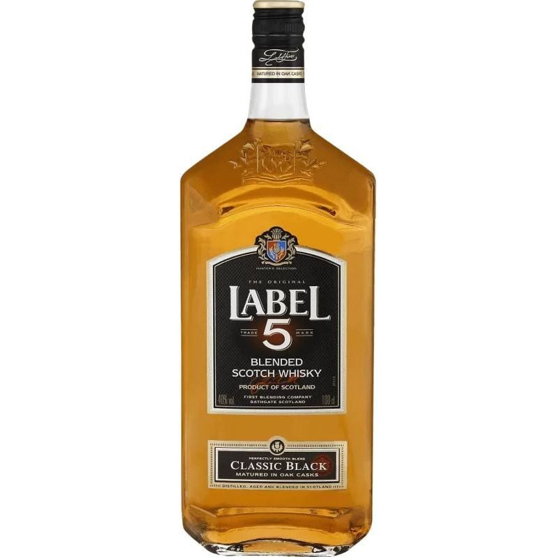 Віскі Label 5 Classic Black Blended Scotch Whisky 40% 1 л - фото 1
