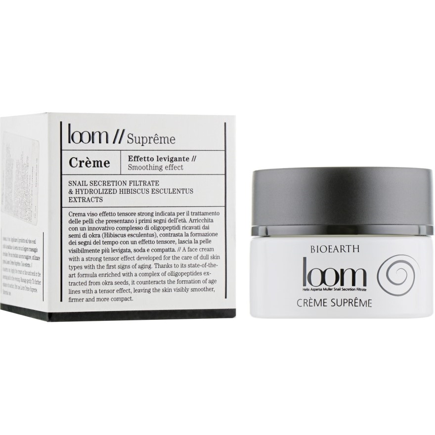 Крем для обличчя Bioearth Loom Supreme Cream з екстрактом слизу равлика 50 мл - фото 1