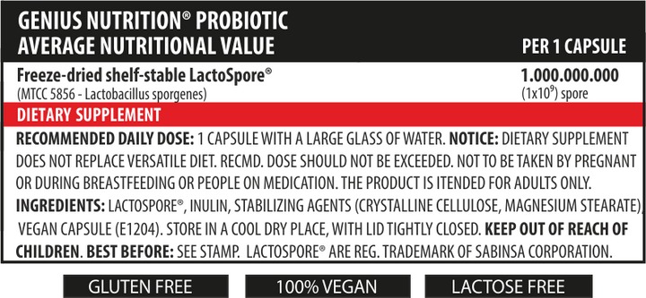 Пробіотик Genius Nutrition Probiotic 60 капсул - фото 2