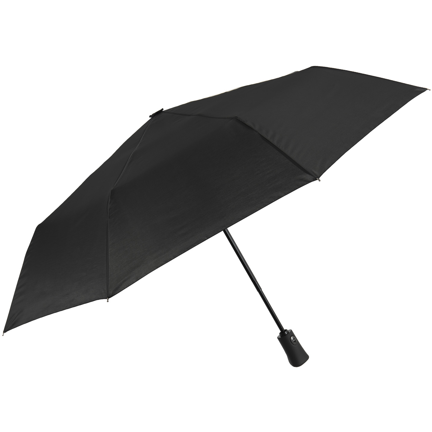 Зонтик Perletti Ombrelli складной автоматический с системой антиветер черный (96009-01) - фото 1
