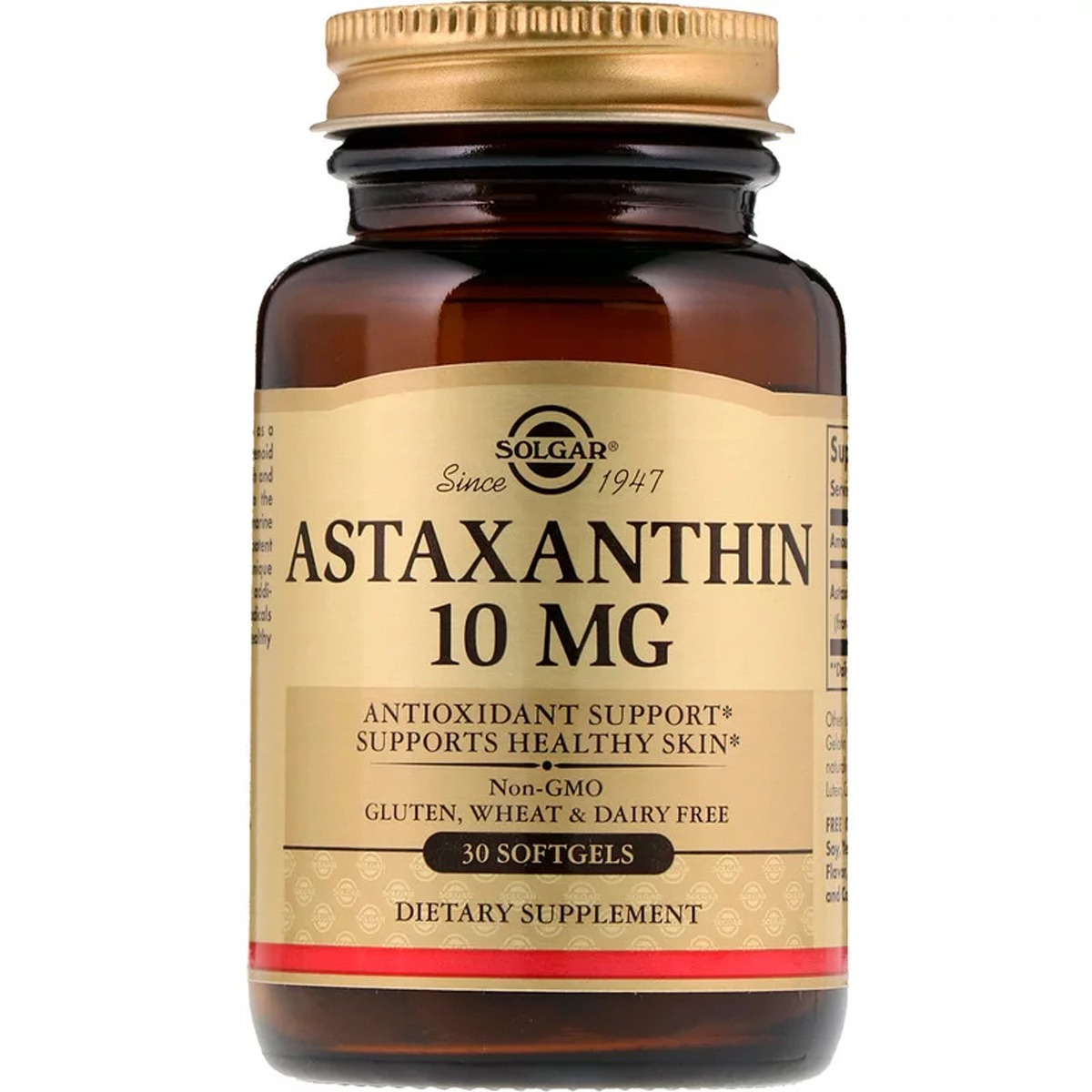 Астаксантин Solgar Astaxanthin 10 мг 30 гелевих капсул - фото 1