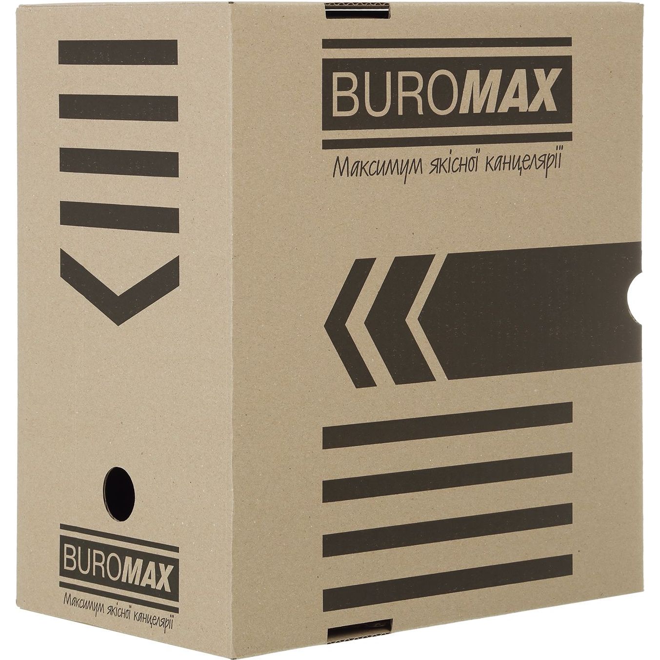 Бокс для архивации документов Buromax Jobmax 20 см крафт (BM.3263-34) - фото 1