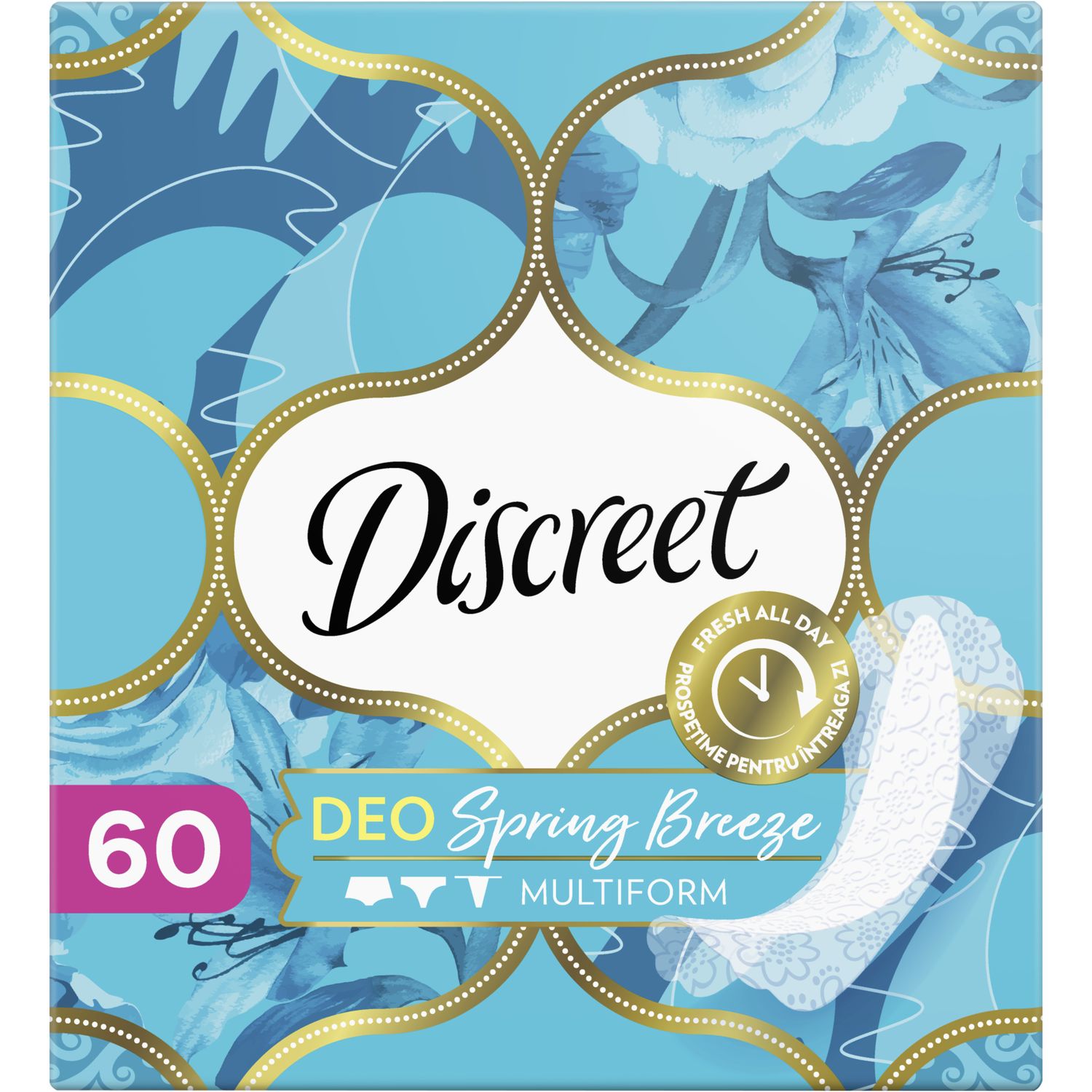 Ежедневные прокладки Discreet Deo Multiform Spring Breeze 60 шт. - фото 2