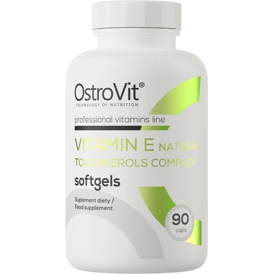 Вітамін OstroVit Vitamin E Natural Tocopherols Complex 90 капсул - фото 1