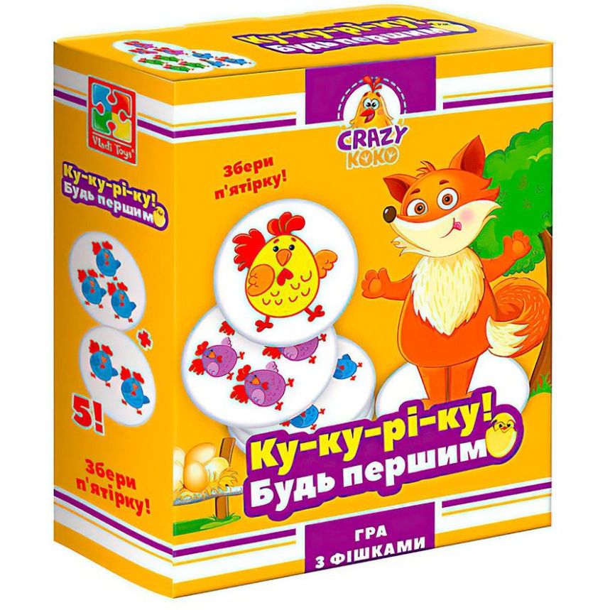 Гра настільна Ку-ку-рі-ку! Vladi Toys VT8025-08 VT8025-08 укр - фото 1