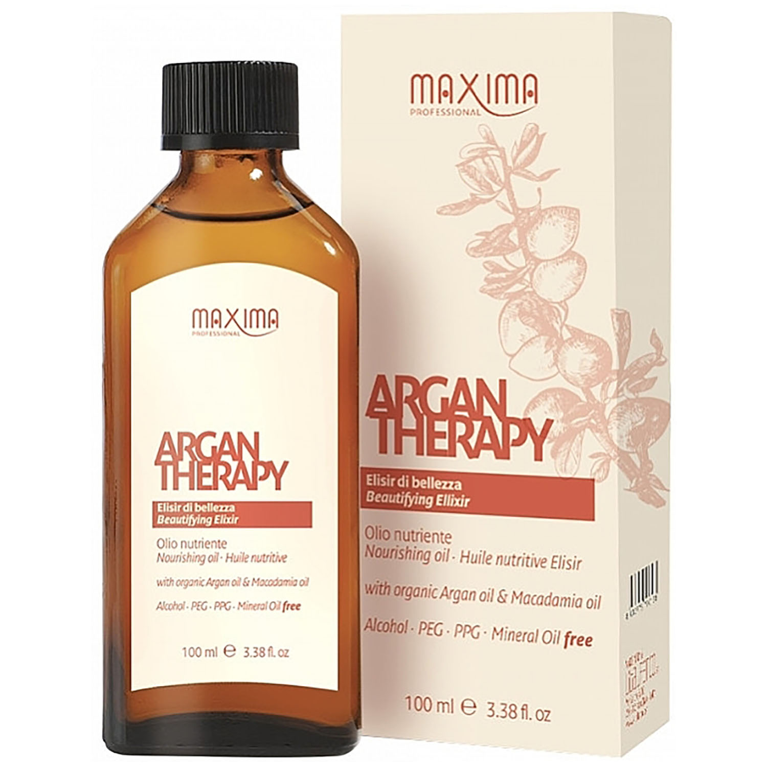 Эликсир для волос Maxima Professional Argan Therapy Beautifying Elixir питательный 100 мл - фото 1