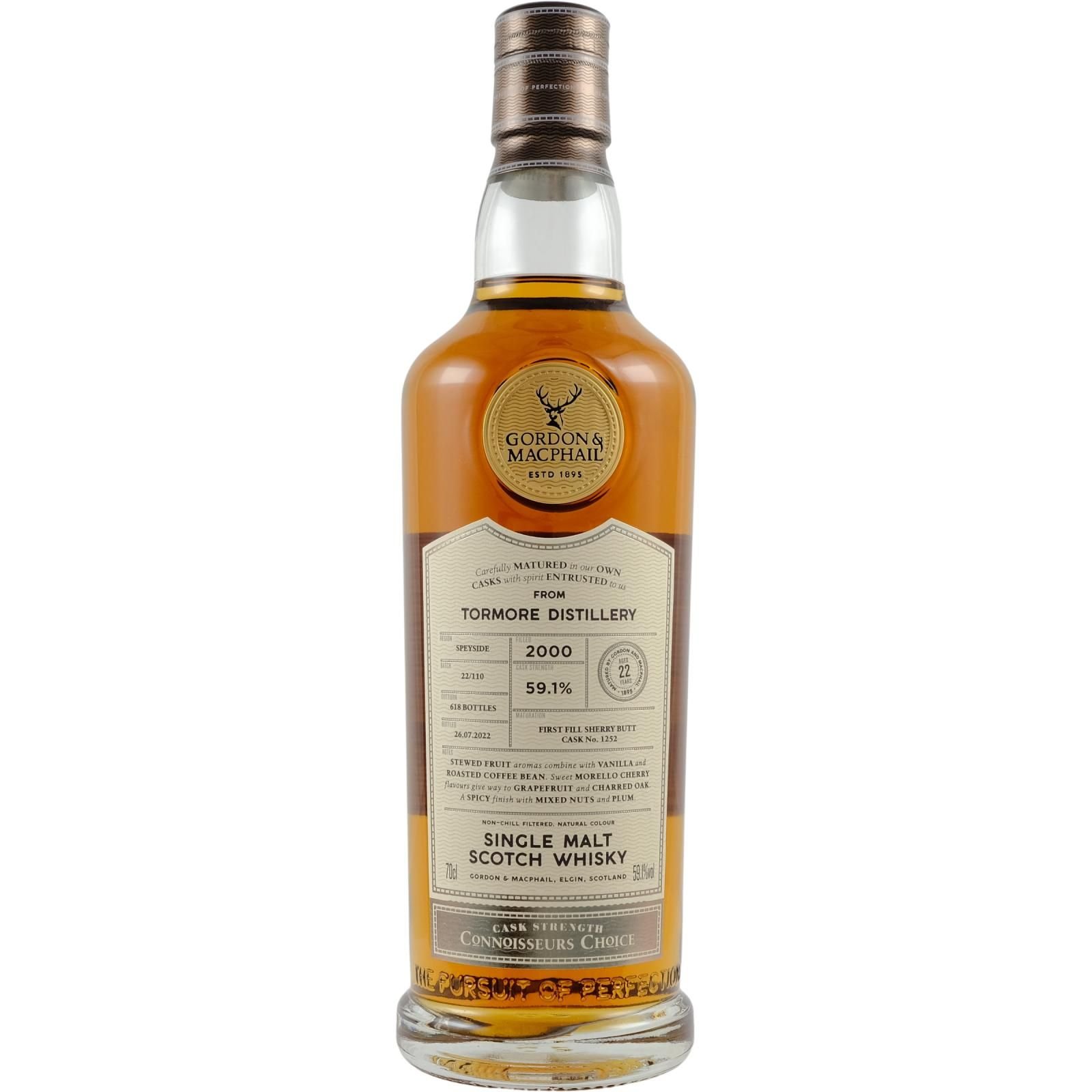 Виски Gordon & MacPhail Tormore Connoisseurs Choice 2000 Single Malt Scotch Whisky 59.1% 0.7 л, в подарочной упаковке - фото 2