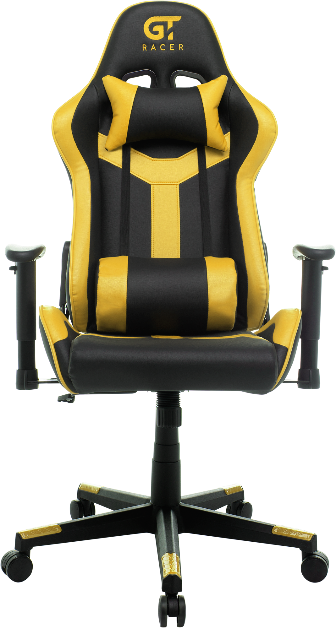 Геймерське крісло GT Racer чорне з жовтим (X-2527 Black/Yellow) - фото 3