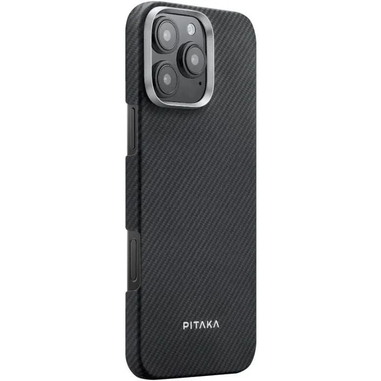 Чехол-накладка Pitaka Ultra-Slim Case Classic Twill 600D Black/Grey для iPhone 16 Pro - фото 1