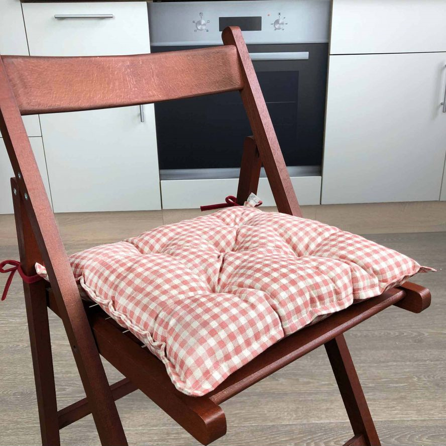 Подушка для стула Прованс Глория 40х40 см, клеточка (14554) - фото 3