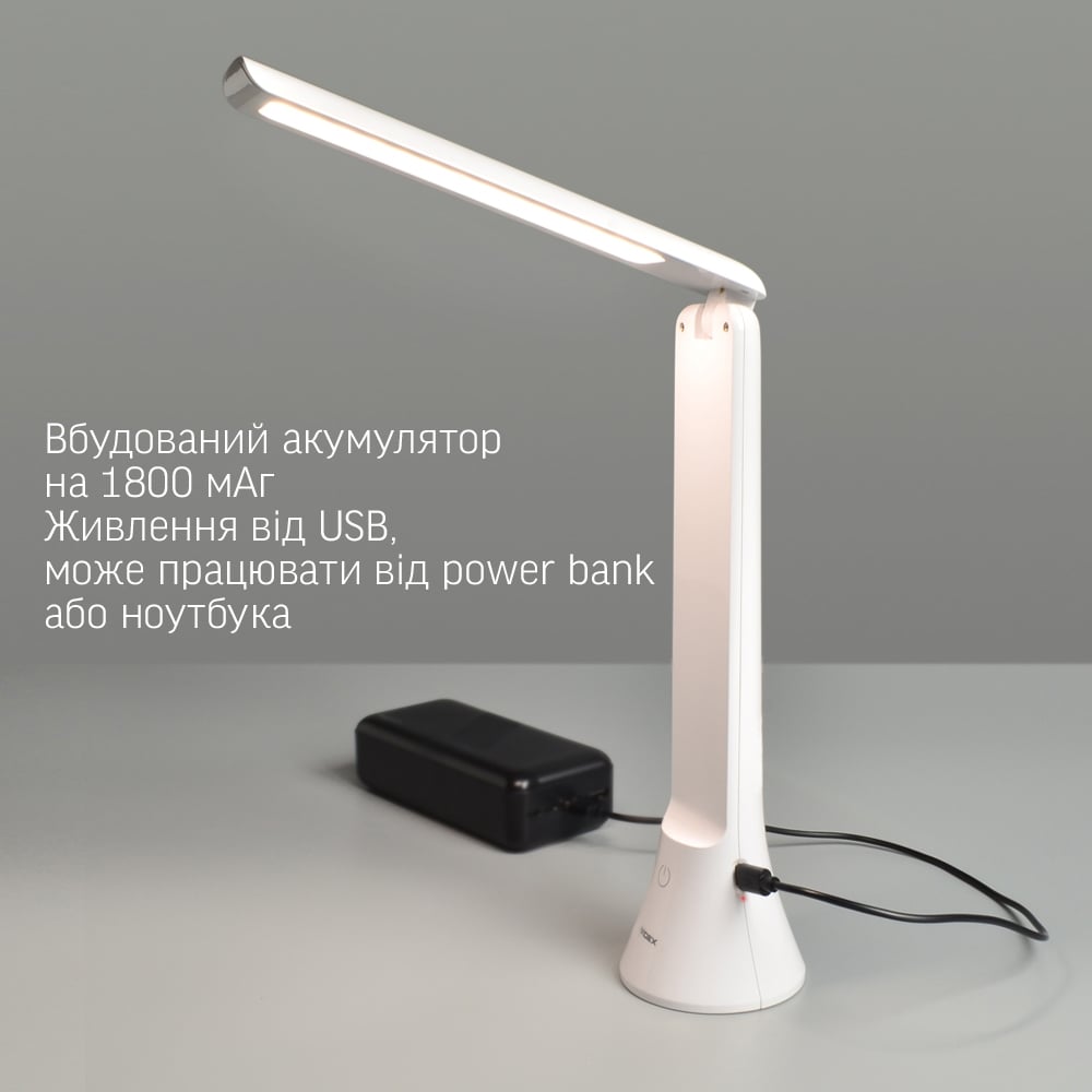 Настольная лампа-фонарик Videx LED TF11W 5W 3000-5500K белая (VL-TF11W) - фото 8