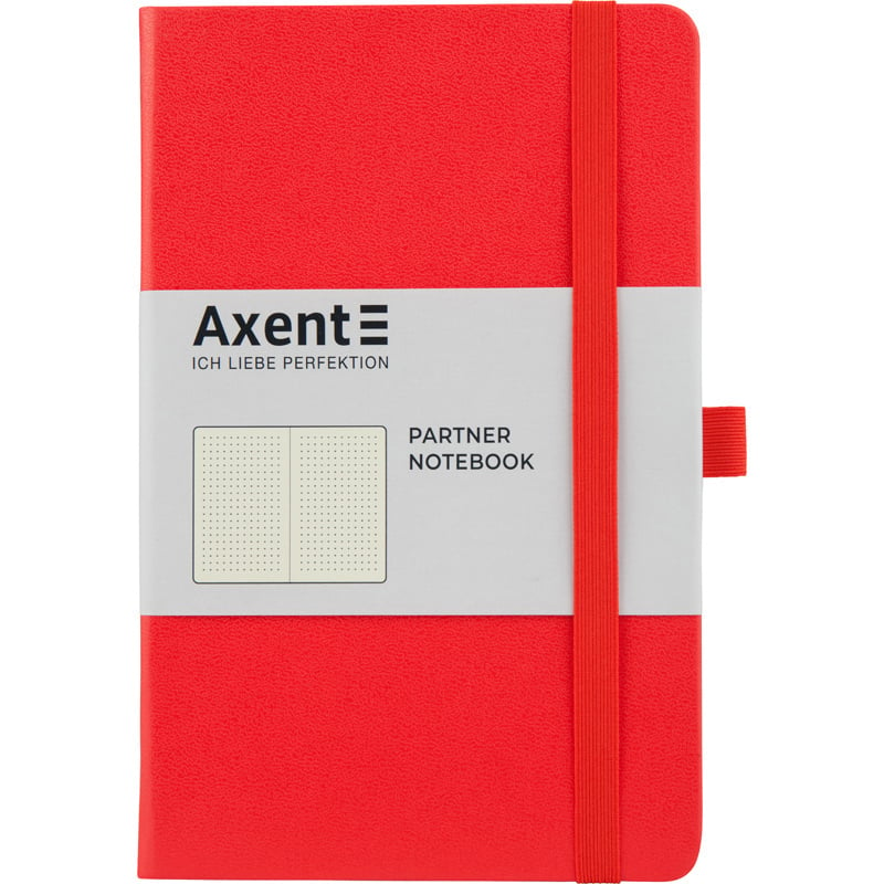 Фото - Блокнот Axent Книга записна  Partner A5- у крапку 96 аркушів червона  (8306-05-A)