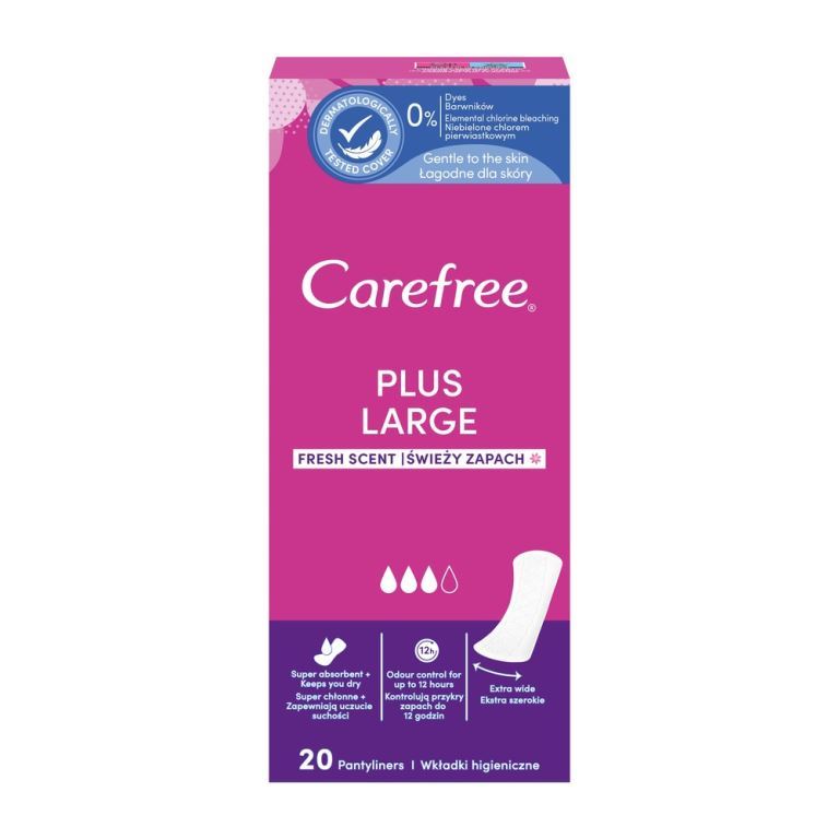 Щоденні прокладки Carefree Plus Large ароматизовані 20 шт. - фото 1