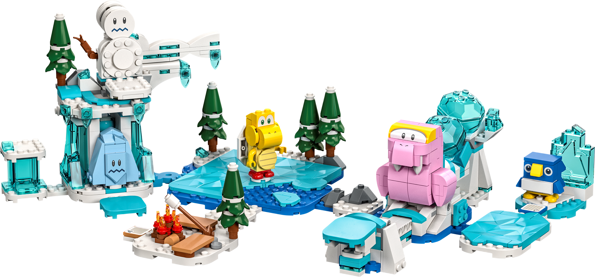 Конструктор LEGO Super Mario Снежное приключение Моржа-Перевертуна, дополнительный набор, 567 деталей (71417) - фото 5