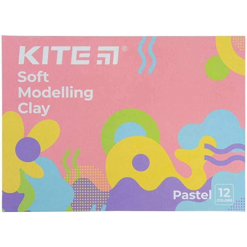 Пластилин восковой Kite Fantasy Pastel 12 цветов 240 г (K22-1086-2P) - фото 1