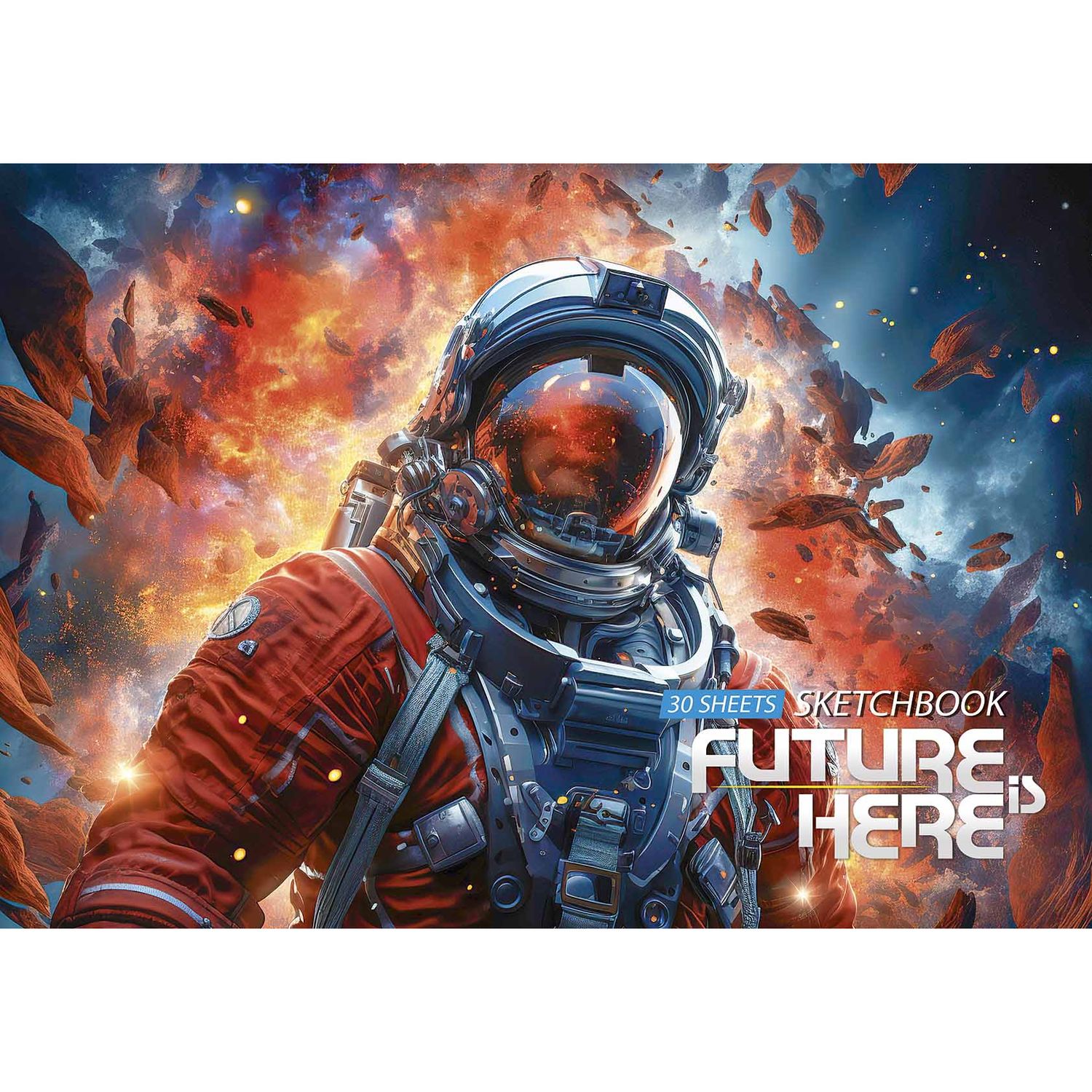 Альбом для малювання Школярик Future is Here 30 аркушів в асортименті (PB-GB-030-8520) - фото 1