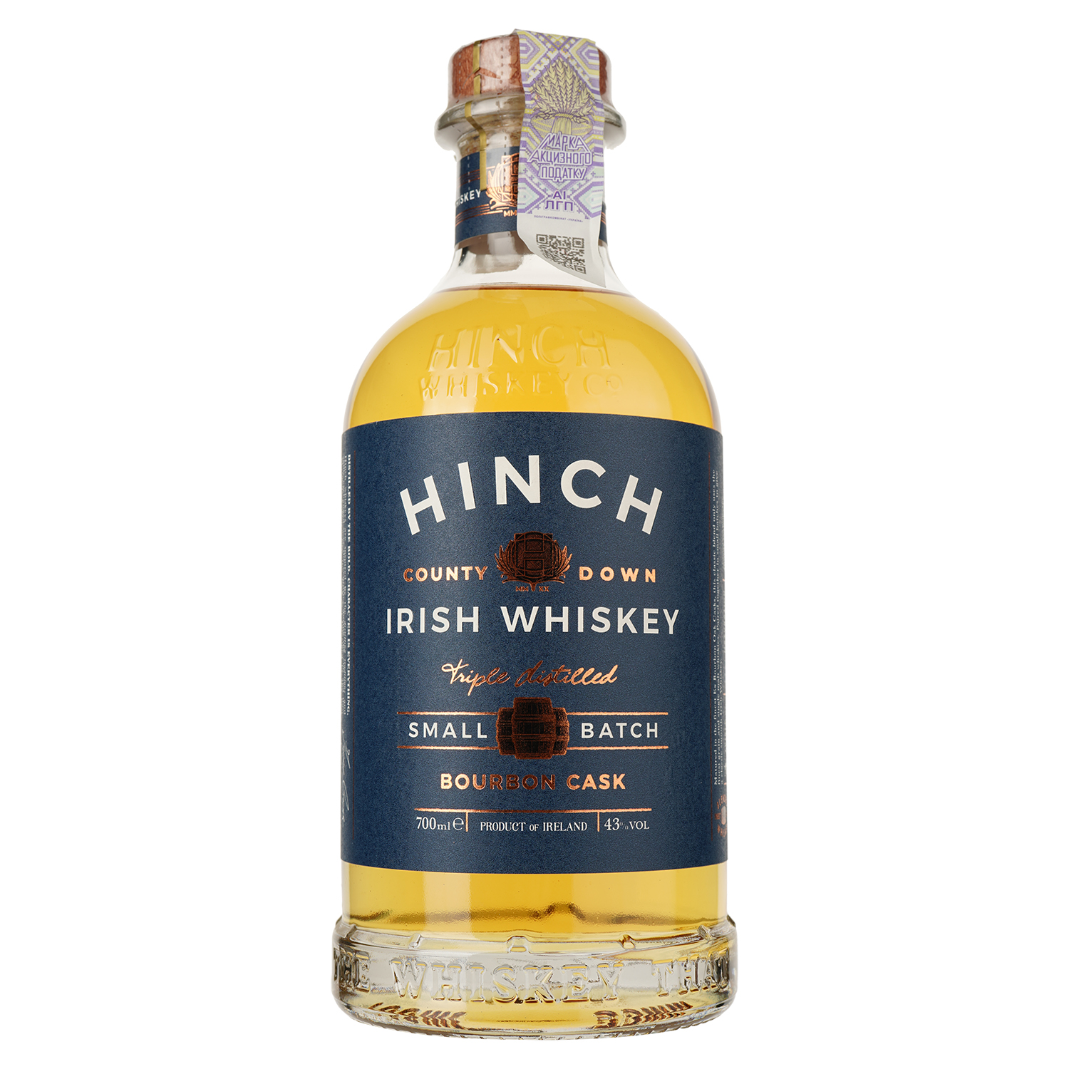 Виски Hinch Small Batch Whiskey, 43%, 0,7 л - фото 1