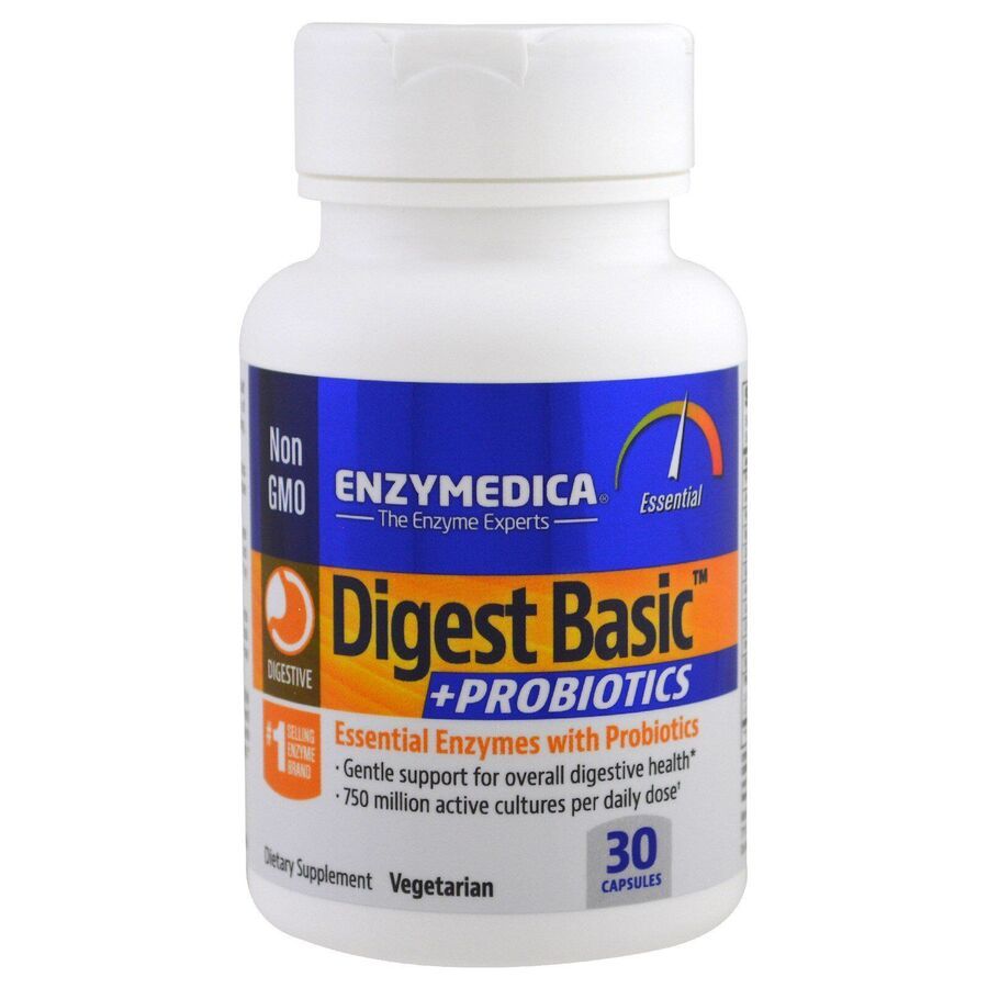 Ферменты с пробиотиками Enzymedica Digest Basic + Probiotics 30 капсул - фото 3