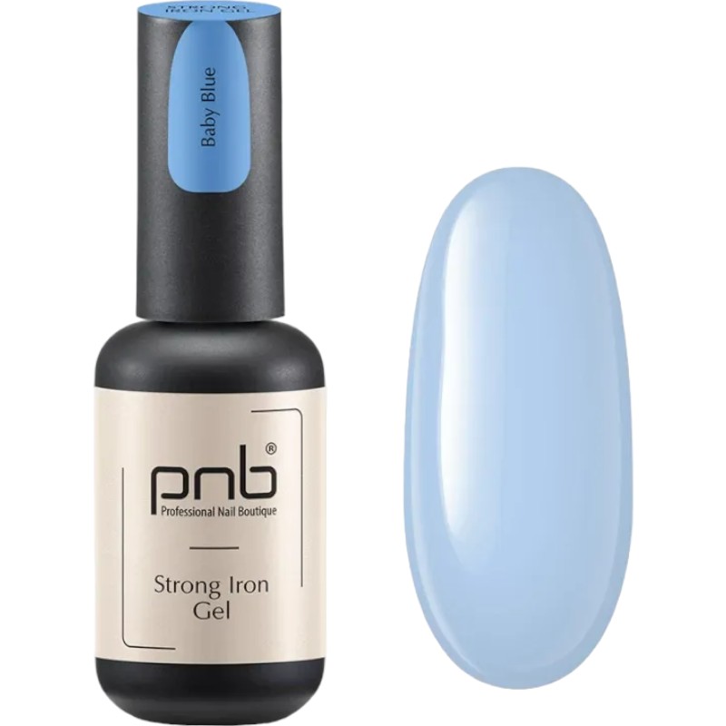 Гель PNB Strong Iron Gel Baby Blue 8 мл - фото 1