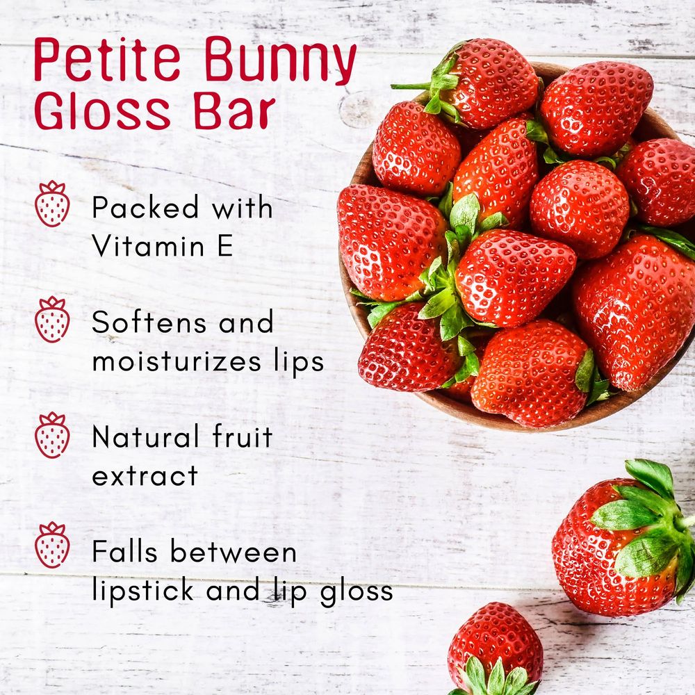 Тинт-бальзам для губ Tony Moly Petit Bunny Gloss Bars тон 01 (Juicy Strawberry) 2 г - фото 7