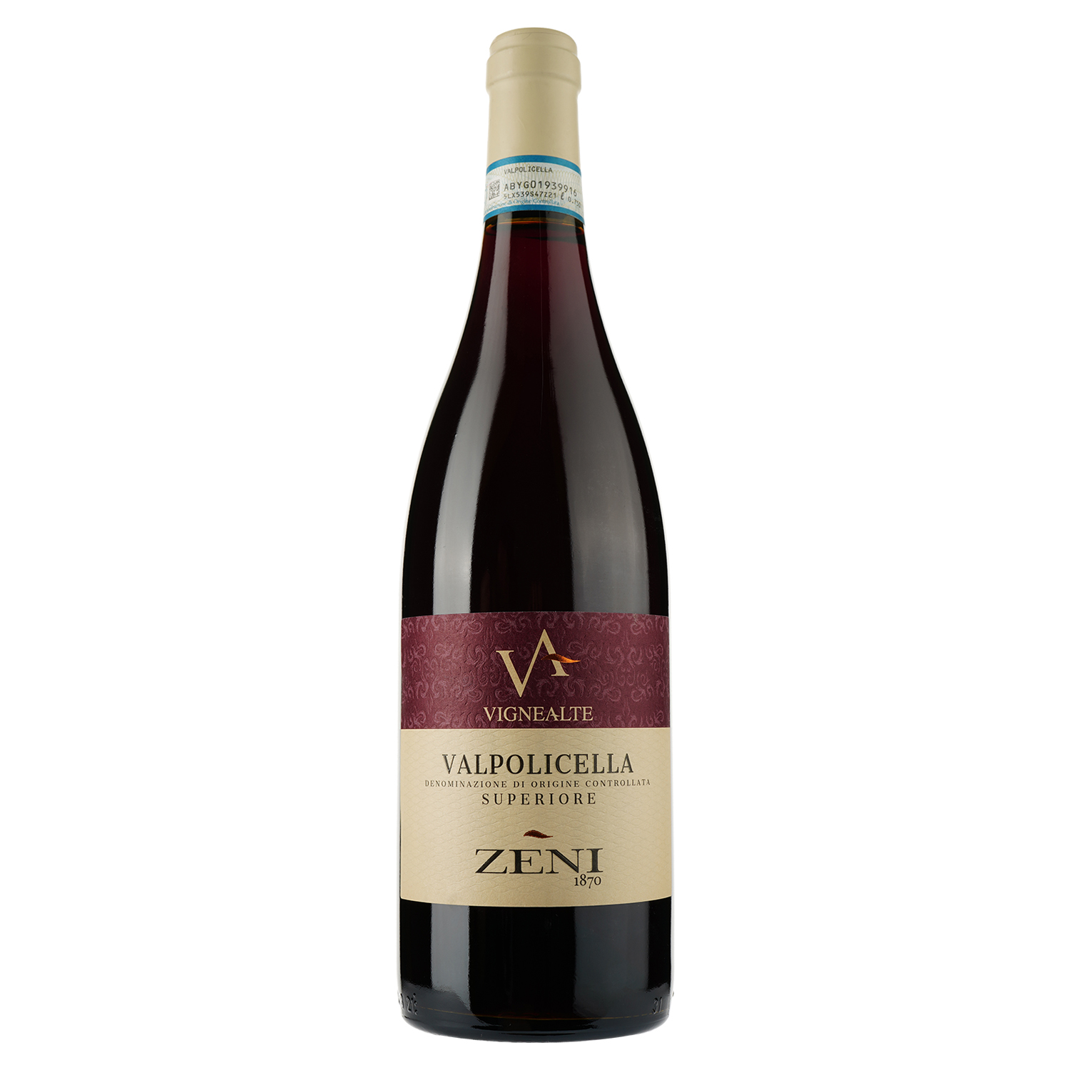 Вино Zeni Valpolicella Superiore Vigne Alte, 13%, 0.75 л - фото 1