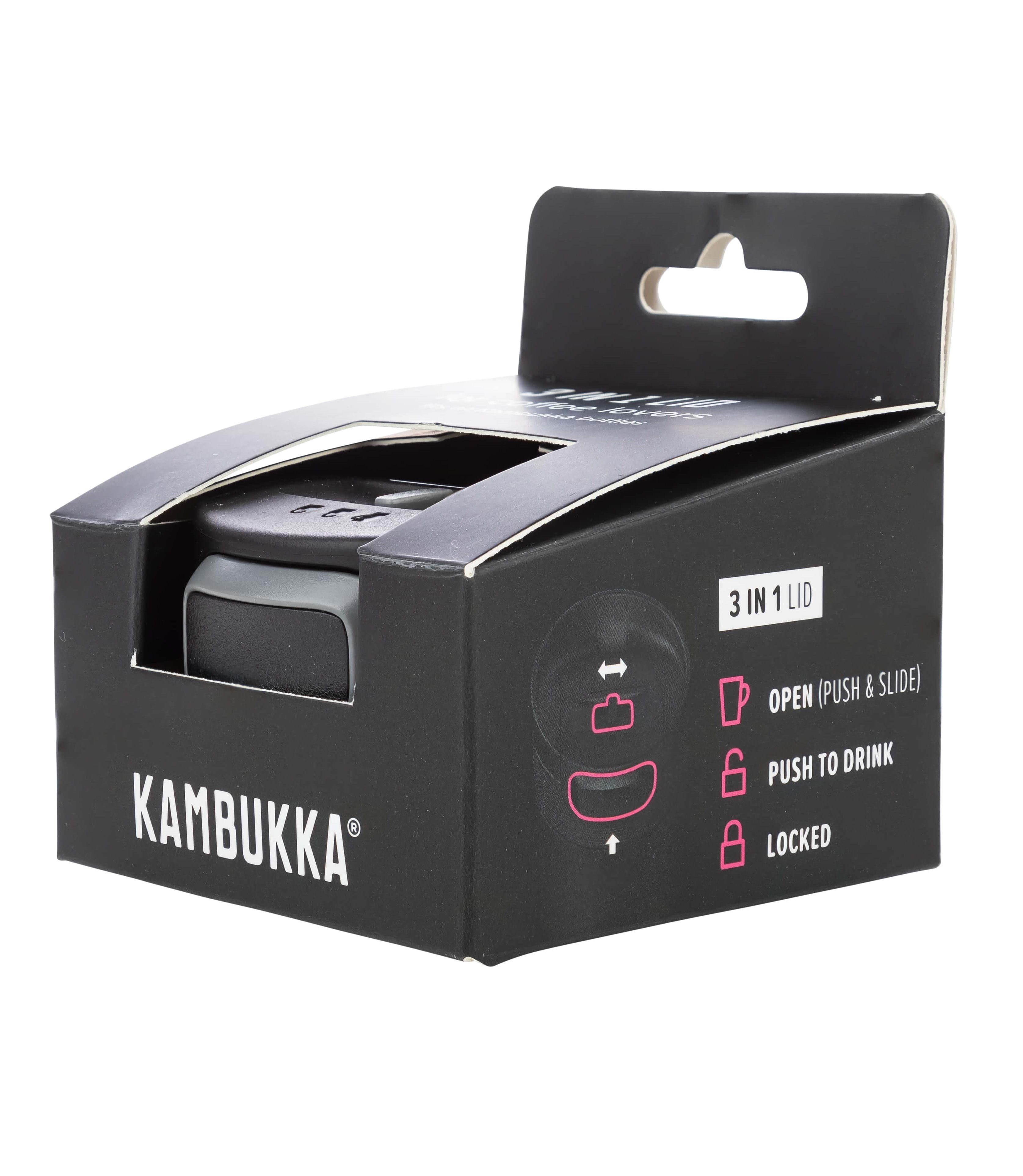 Крышка Kambukka 3в1 Etna, с технологией Snapclean®, черный (L01010) - фото 4