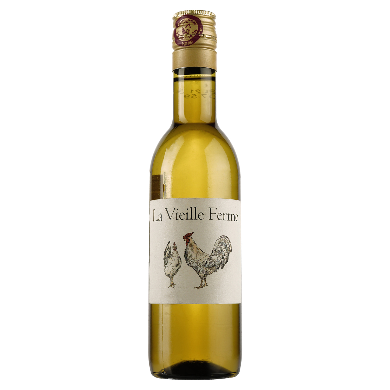 Вино Perrin et Fils La Vieille Ferme Cotes du Luberon, біле, сухе, 13%, 0,1875 л (40257) - фото 1