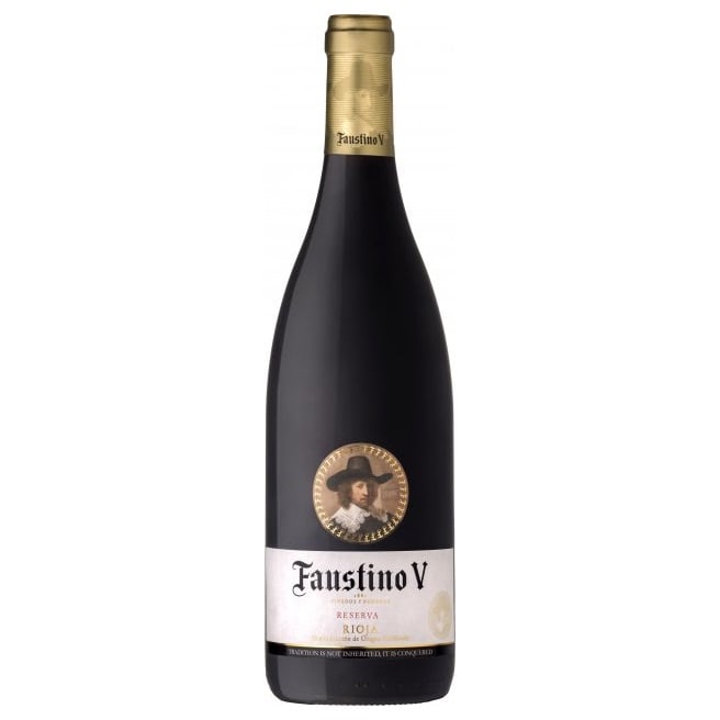 Вино Faustino Reserva "V", красное, сухое, 13.5%, 0,75 л - фото 1