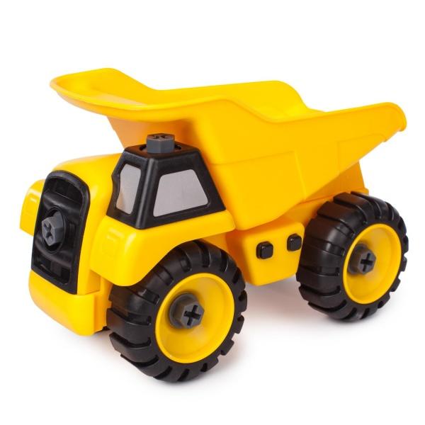 Бетоновоз-самоскид Kaile Toys, жовтий (KL716-1) - фото 1