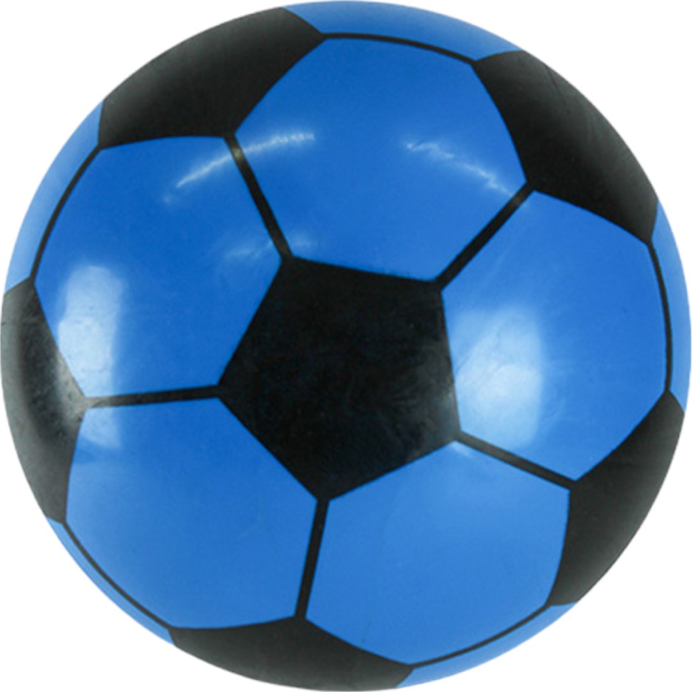 М'ячик дитячий футбольний гумовий Bambi 80 г синій (RB0689(Blue)) - фото 1