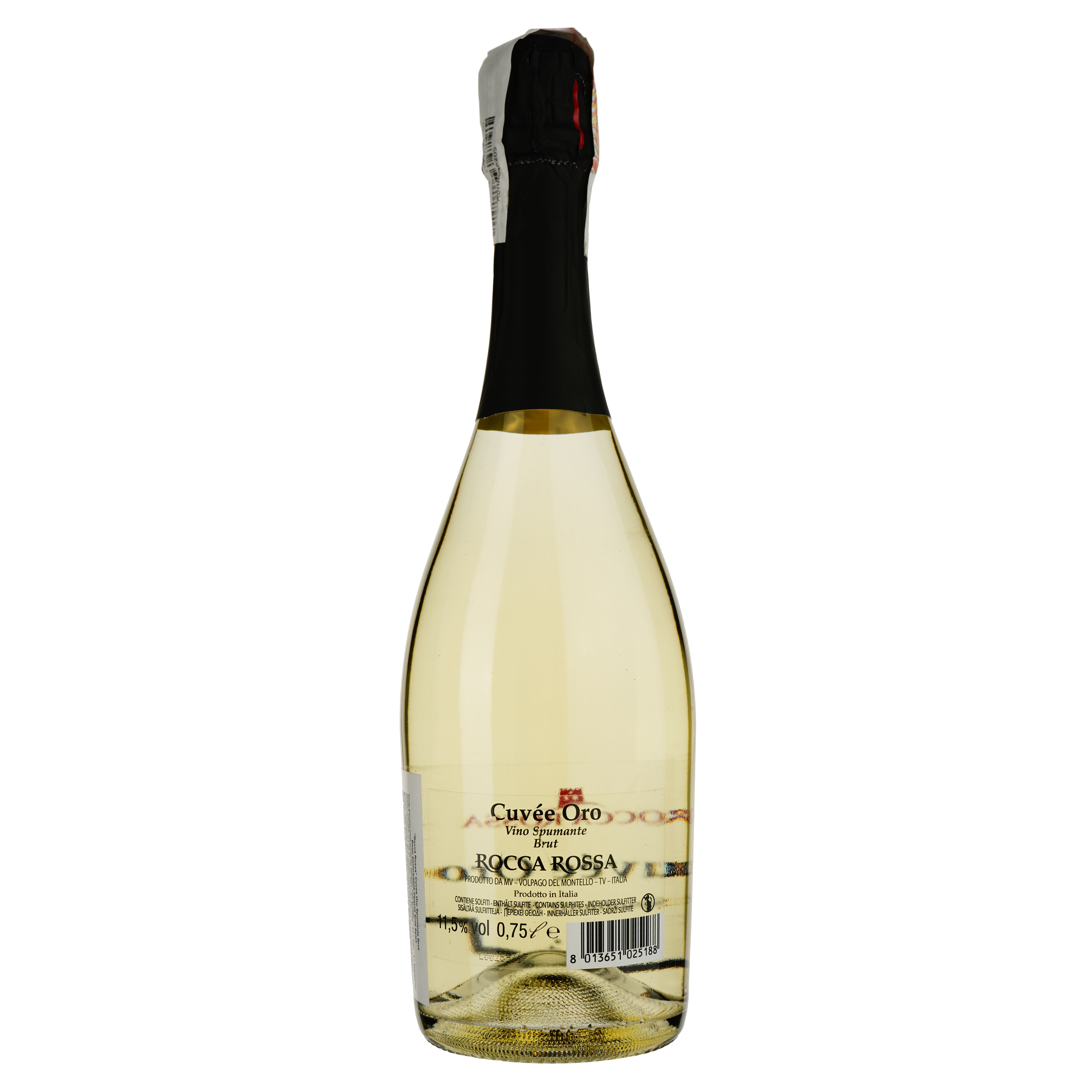 Вино игристое Rocca Rossa Pietra Miliare Spumante Сuvee Oro Brut, белое, брют, 0,75 л - фото 2