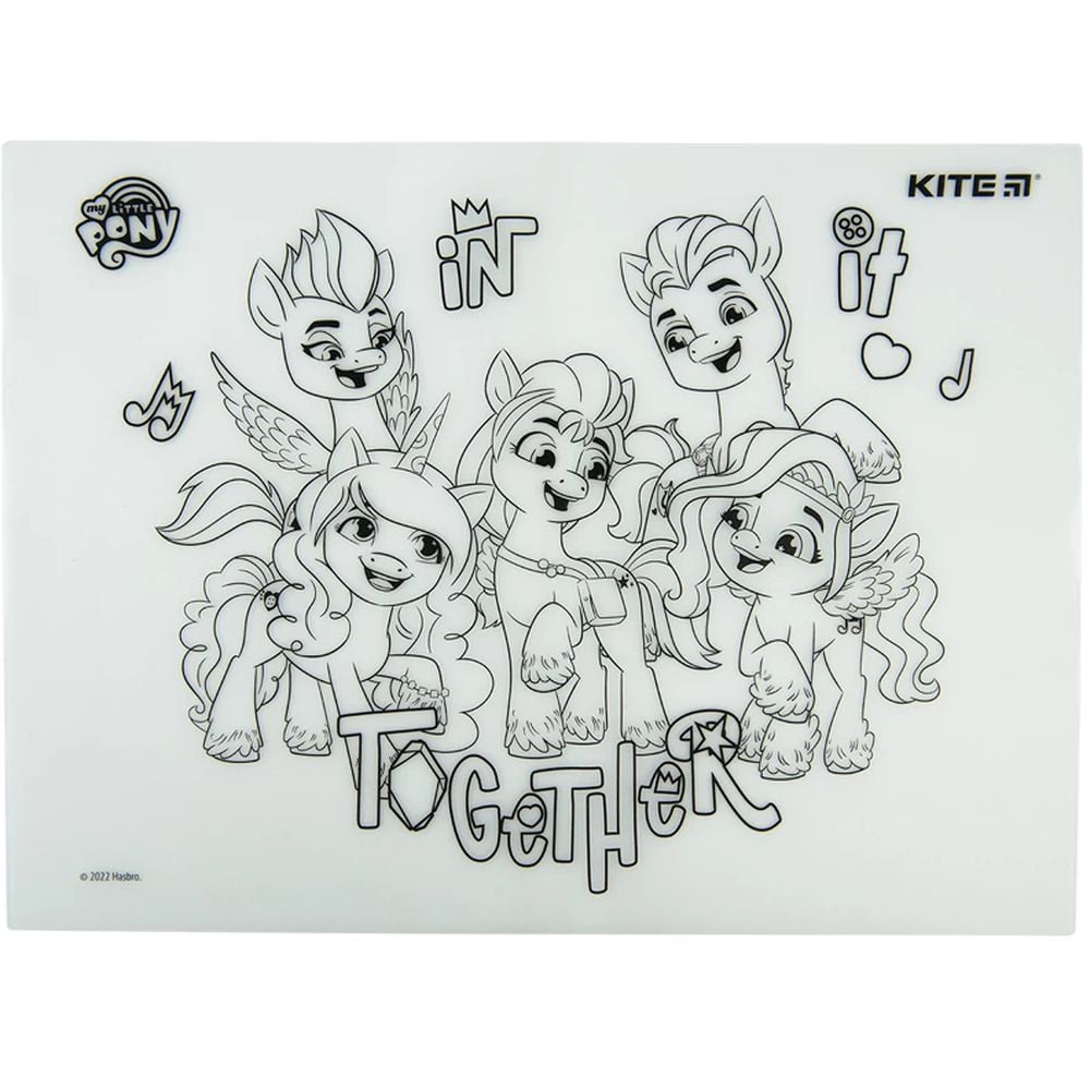 Підкладка розмальовка Kite Little Pony 30х40 см силіконова (LP22-424) - фото 4