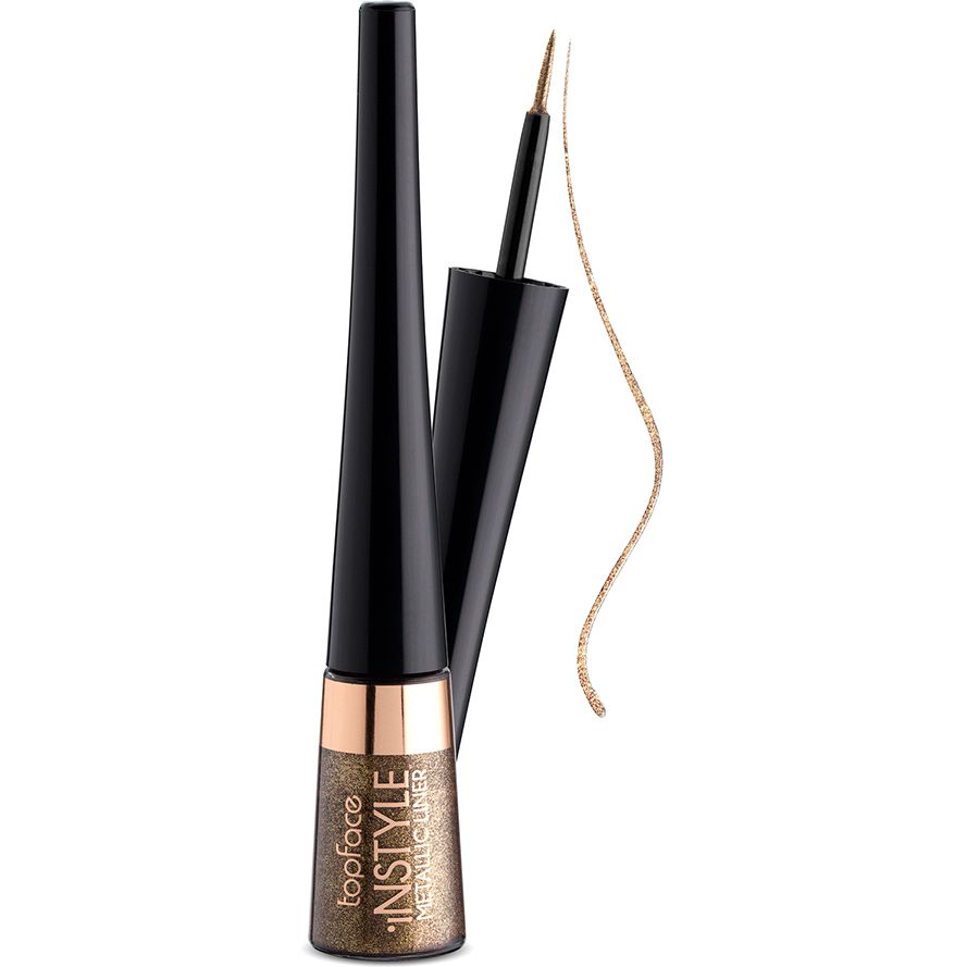 Підводка для очей TopFace Instyle - Metallic Eyeliner PT554 07 золота 3.5 мл - фото 1