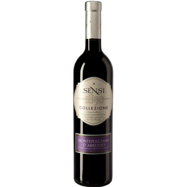 Вино Sensi Montepulciano d'Abruzzo DOC, красное сухое, 13%, 0,75 л - фото 1
