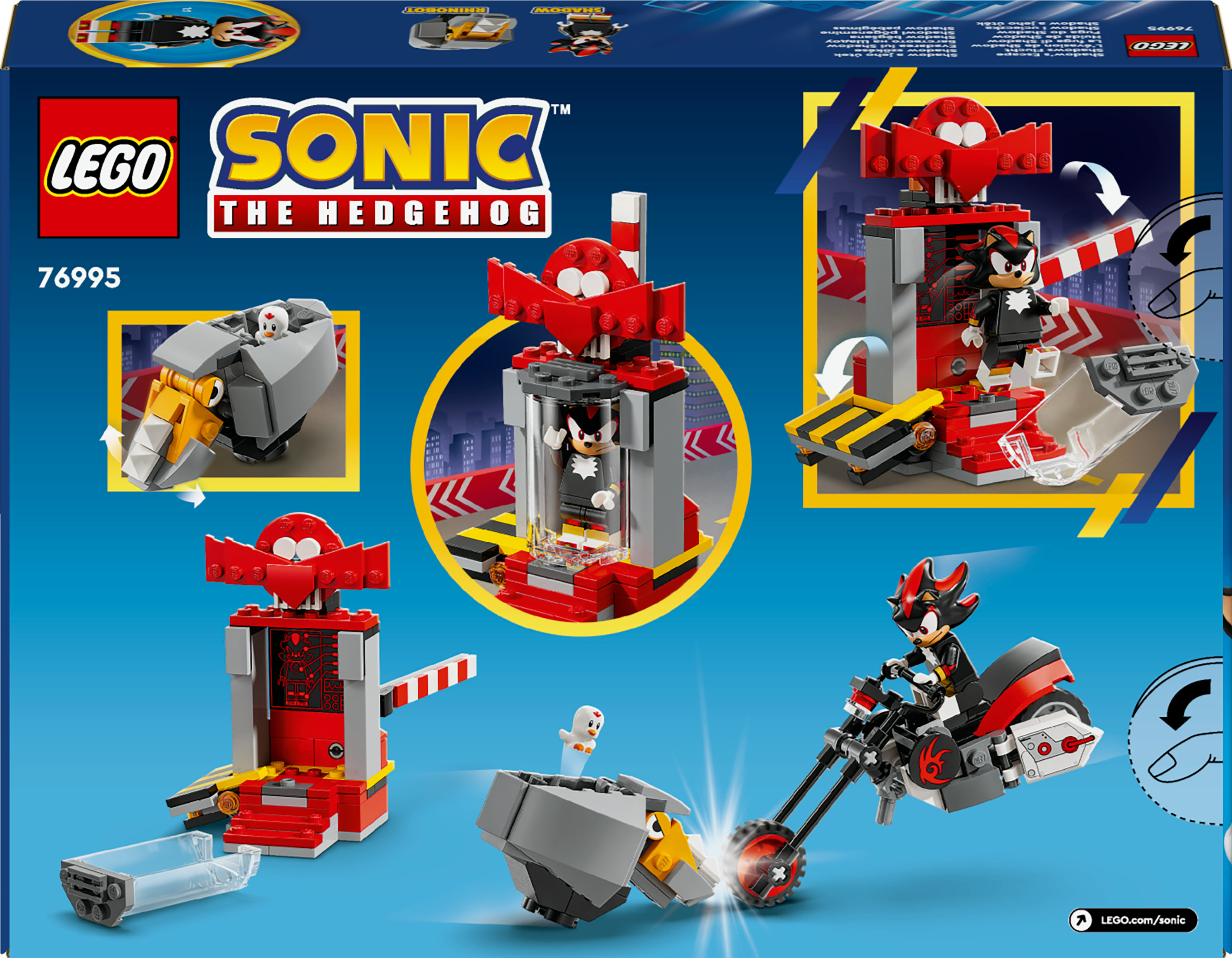 Конструктор LEGO Sonic Еж Шедоу Побег 196 деталей (76995) - фото 9