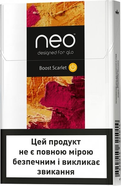 Стіки для електричного нагріву тютюну Neo Stic Boost Scarlet, 1 пачка (20 шт.) (808942) - фото 1
