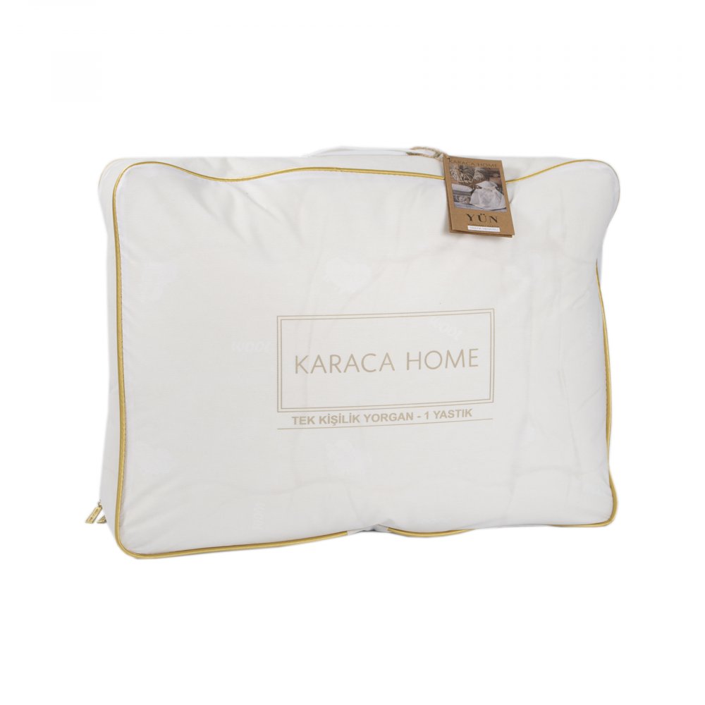 Набор Karaca Home Wool, 215х155 см, 2 предмета, белый (svt-2000022279369) - фото 5