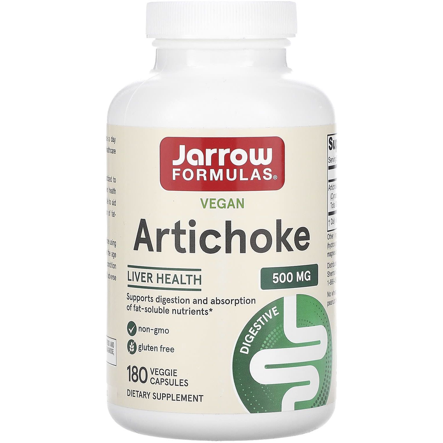 Артишок Jarrow Formulas Artichoke 180 вегетаріанських капсул - фото 1