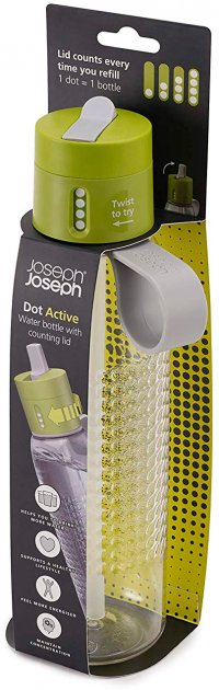 Пляшка для води Joseph Joseph Dot Active, 750 мл, зелений (81096) - фото 3
