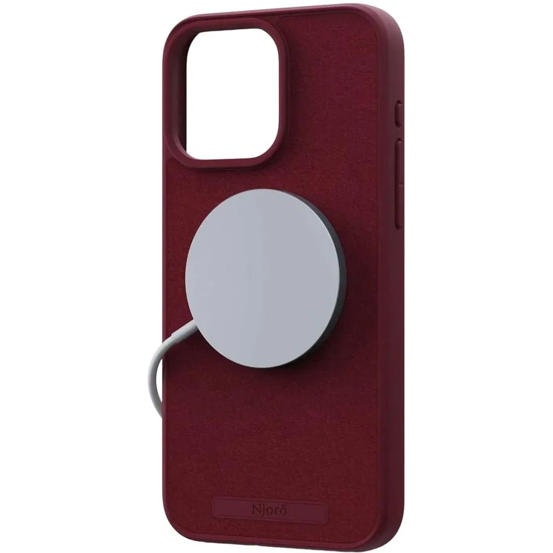 Чехол-накладка Njord Suede MagSafe Case Red для iPhone 15 Pro Max - фото 3