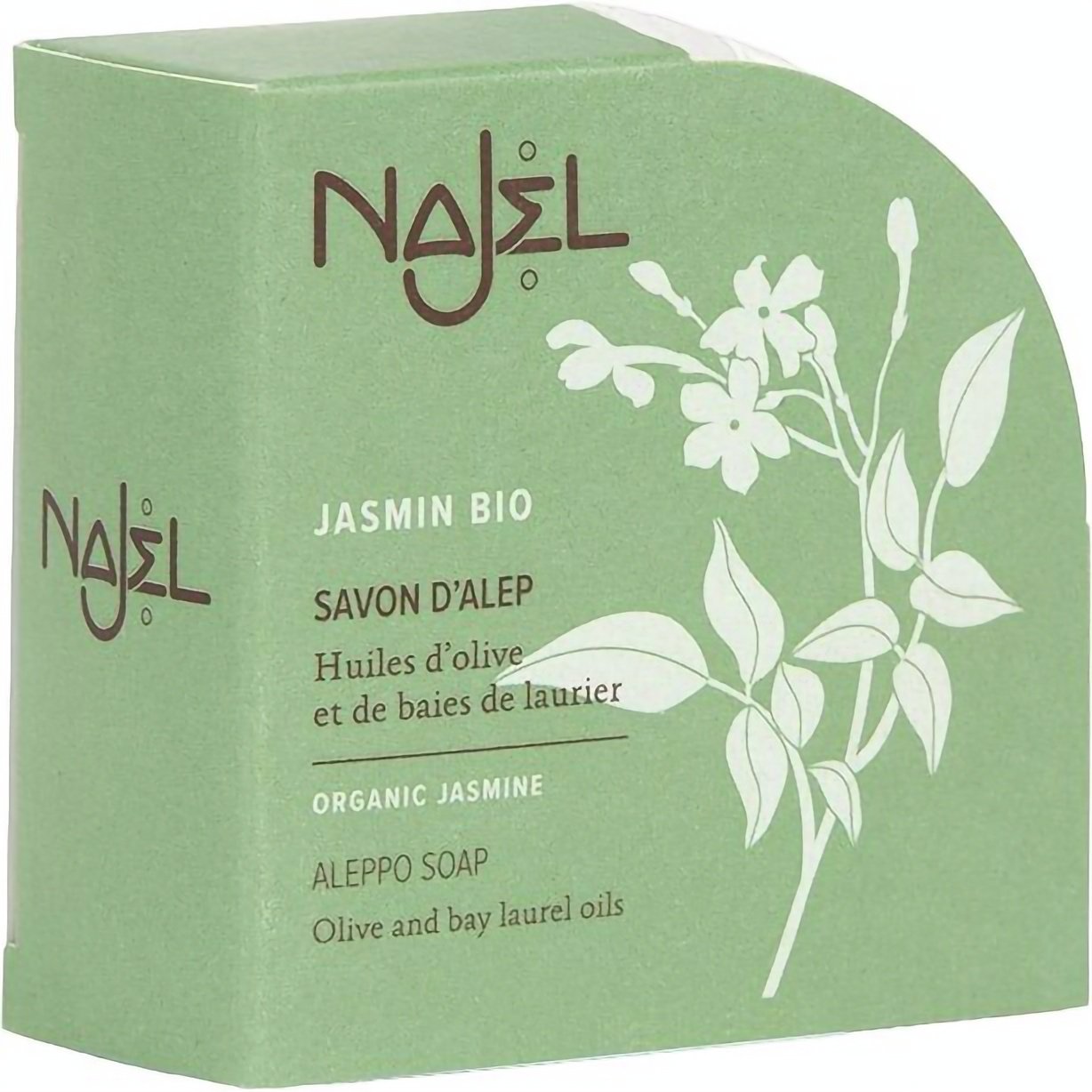 Алеппське мило Najel Aleppo Soap Organic Jasmine з органічним жасмином 100 г - фото 1