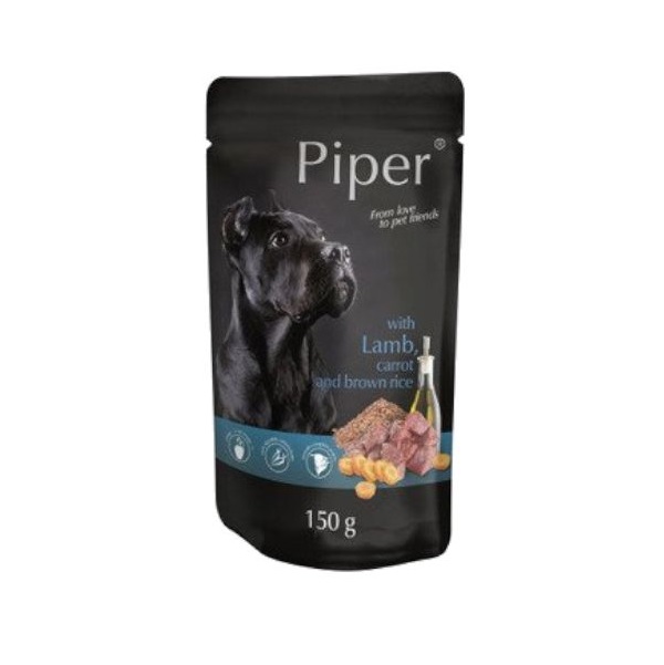 Влажный корм для собак Dolina Noteci Piper ягненок, морковь и коричневый рис 150 г (DN120-301745) - фото 1