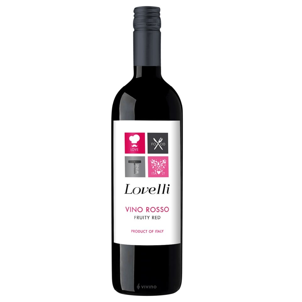 Вино Lovelli Vino Rosso d'Italia, червоне, сухе, 11%, 0,75 л - фото 1