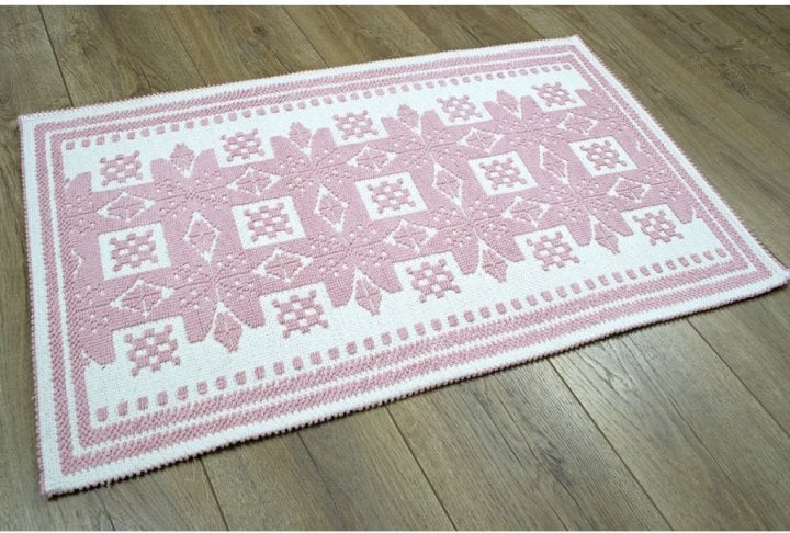 Набір килимків Irya Palmed pudra, світло-рожевий (svt-2000022238250) - фото 4