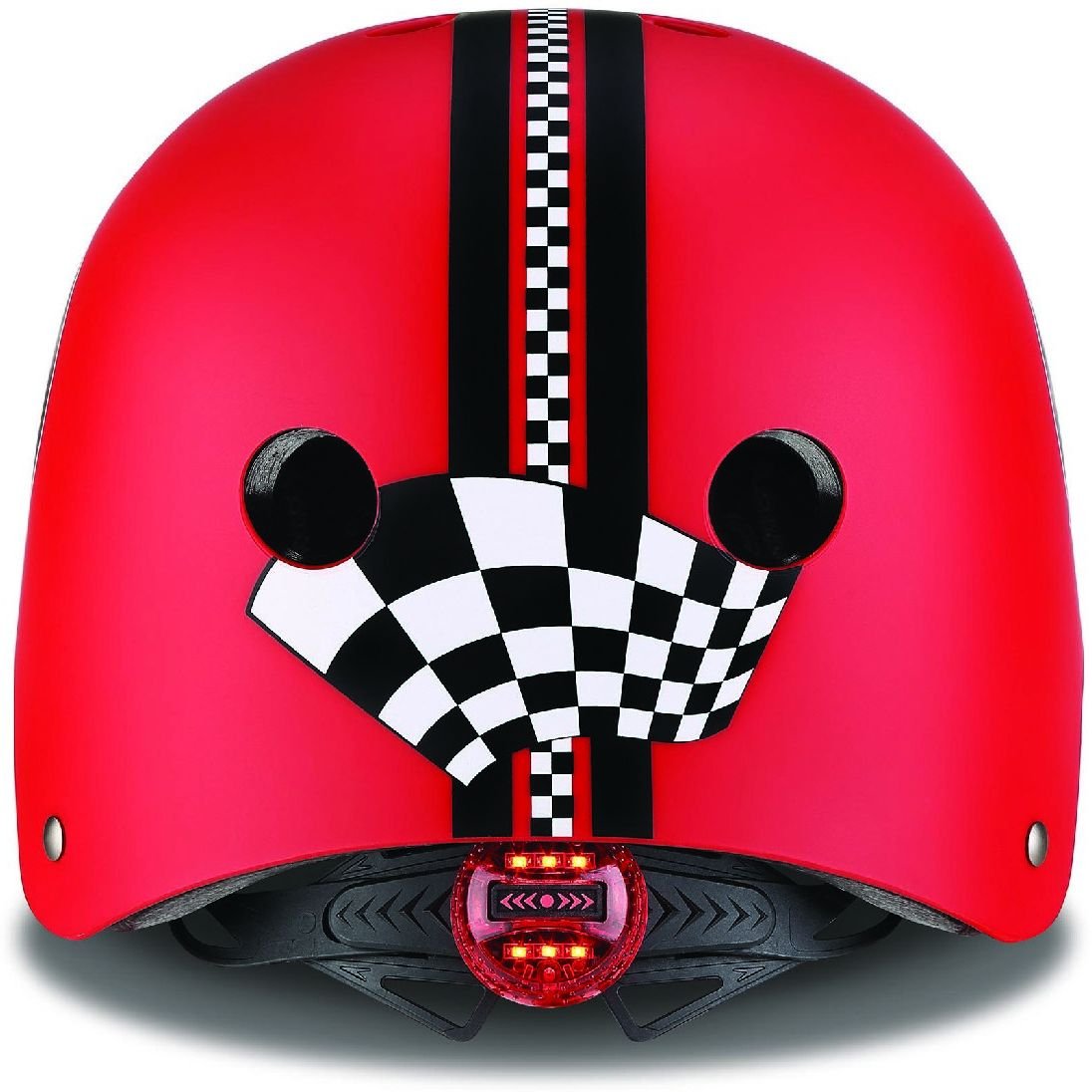 Шлем защитный Globber Гонки с фонариком 48-53 см красный (507-102) - фото 4