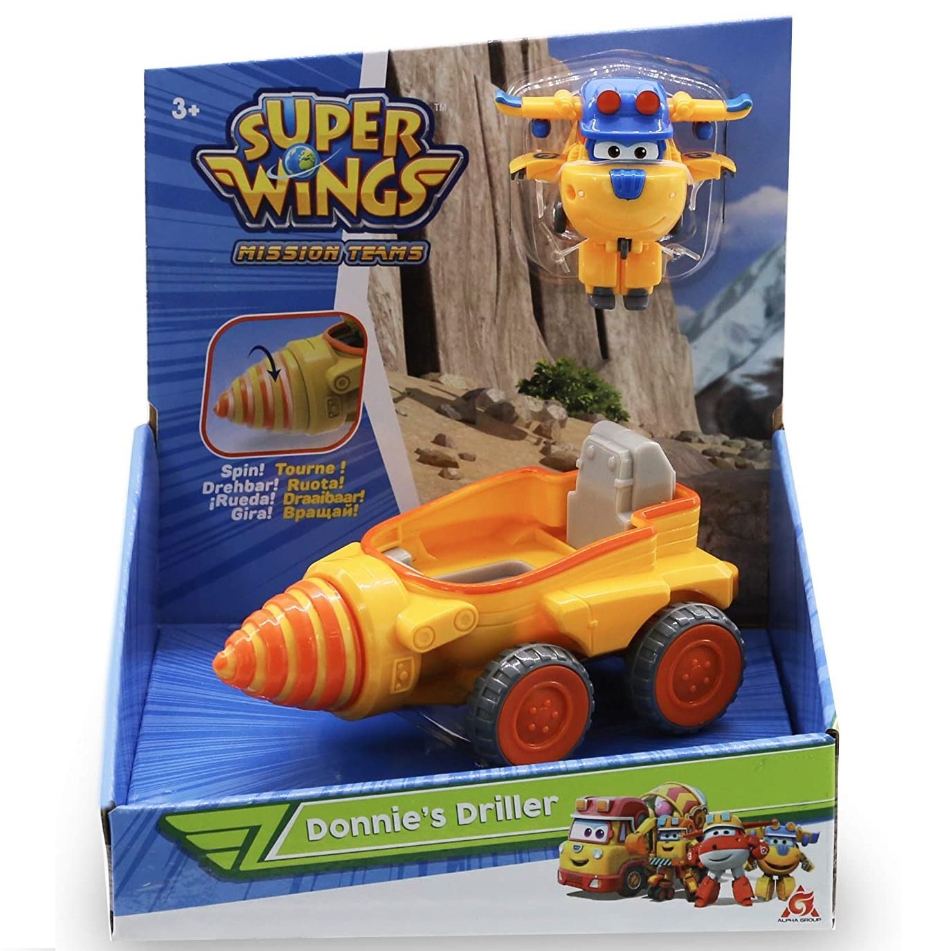 Ігровий набір Super Wings Mission Teams Бурильний автомобіль Донні (EU730843) - фото 7