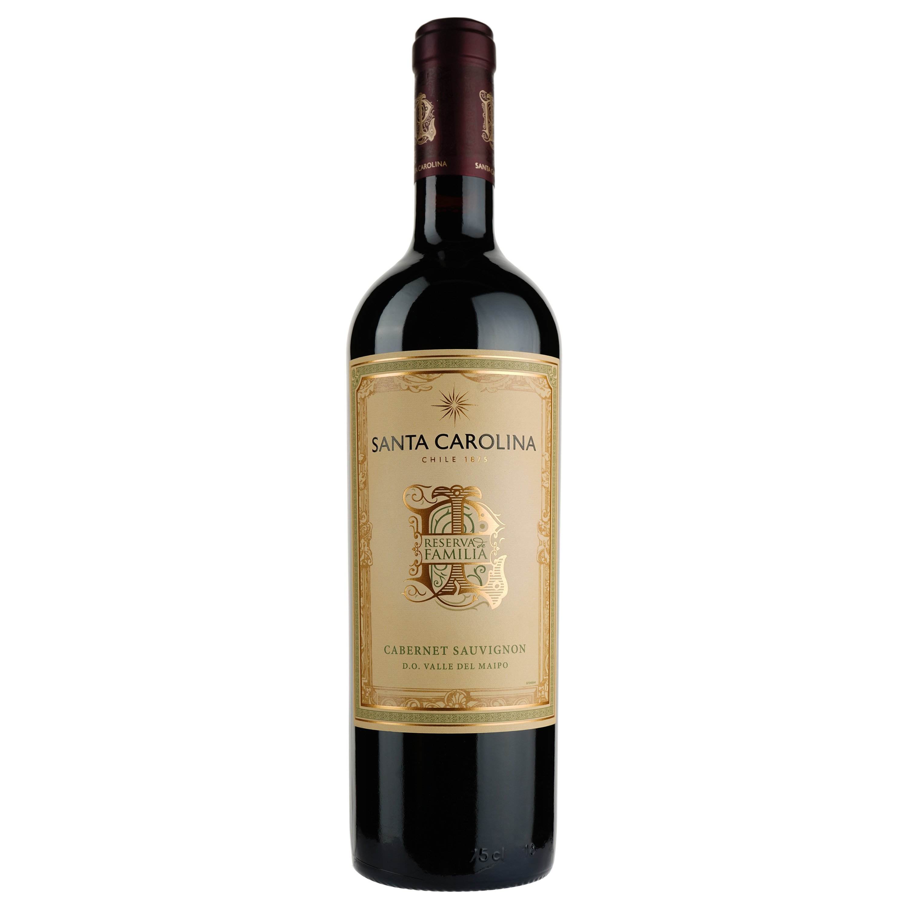 Вино Santa Carolina Reserva De Familia Cabernet Sauvignon, красное, сухое, 0,75 л - фото 1