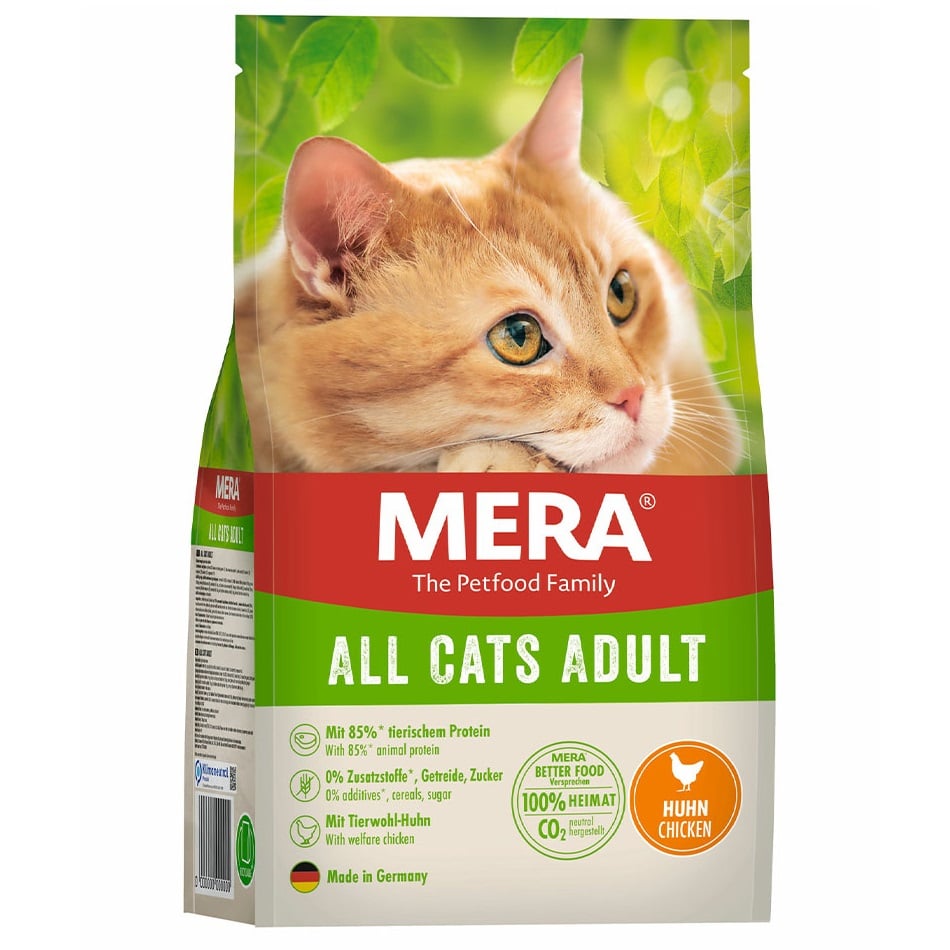 Сухий корм для дорослих котів усіх порід Mera All Cats Adult, з куркою, 10 кг (38445) - фото 1