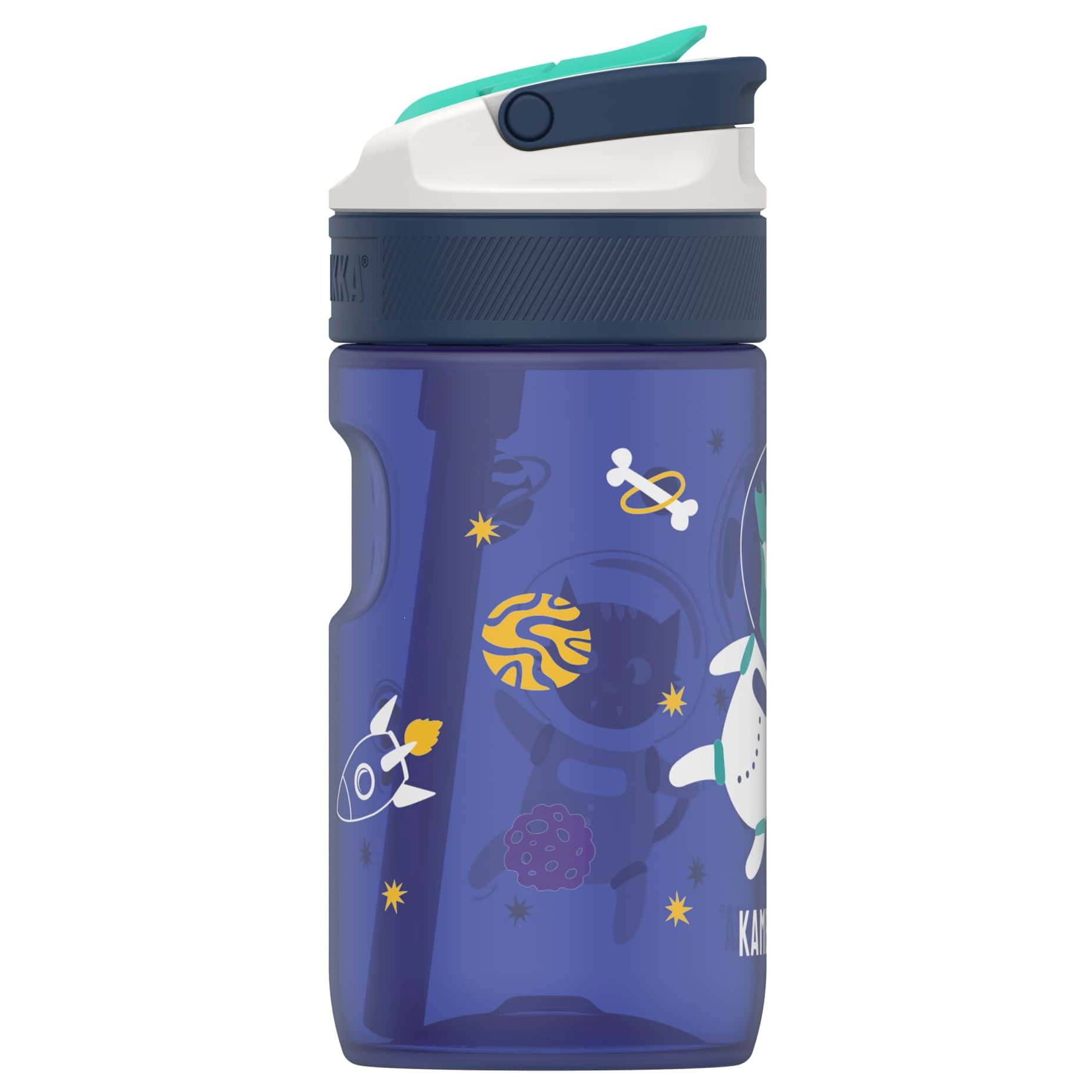 Бутылка для воды детская Kambukka Lagoon Space Animals, 400 мл, синяя (11-04041) - фото 4